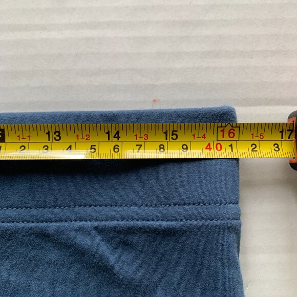 Peruvian Connection Blue Pencil Skirt Soft Cotton Stretch Knit Women’s Size ~M - Picture 2 of 8